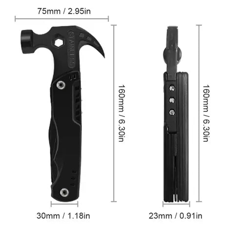 Martillo Multi herramientas 14 en 1 en acero inoxidable - envío gratis