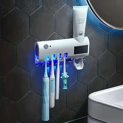 Soporte y Esterilizador de Cepillos de Dientes: Protege de los gérmenes a toda la Familia